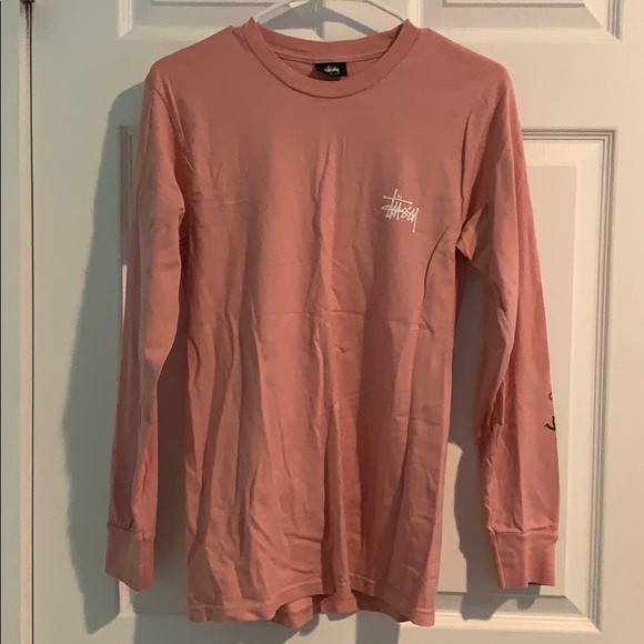 Stussy Tops - Stüssy/Stussy longsleeve pink graphic shirt